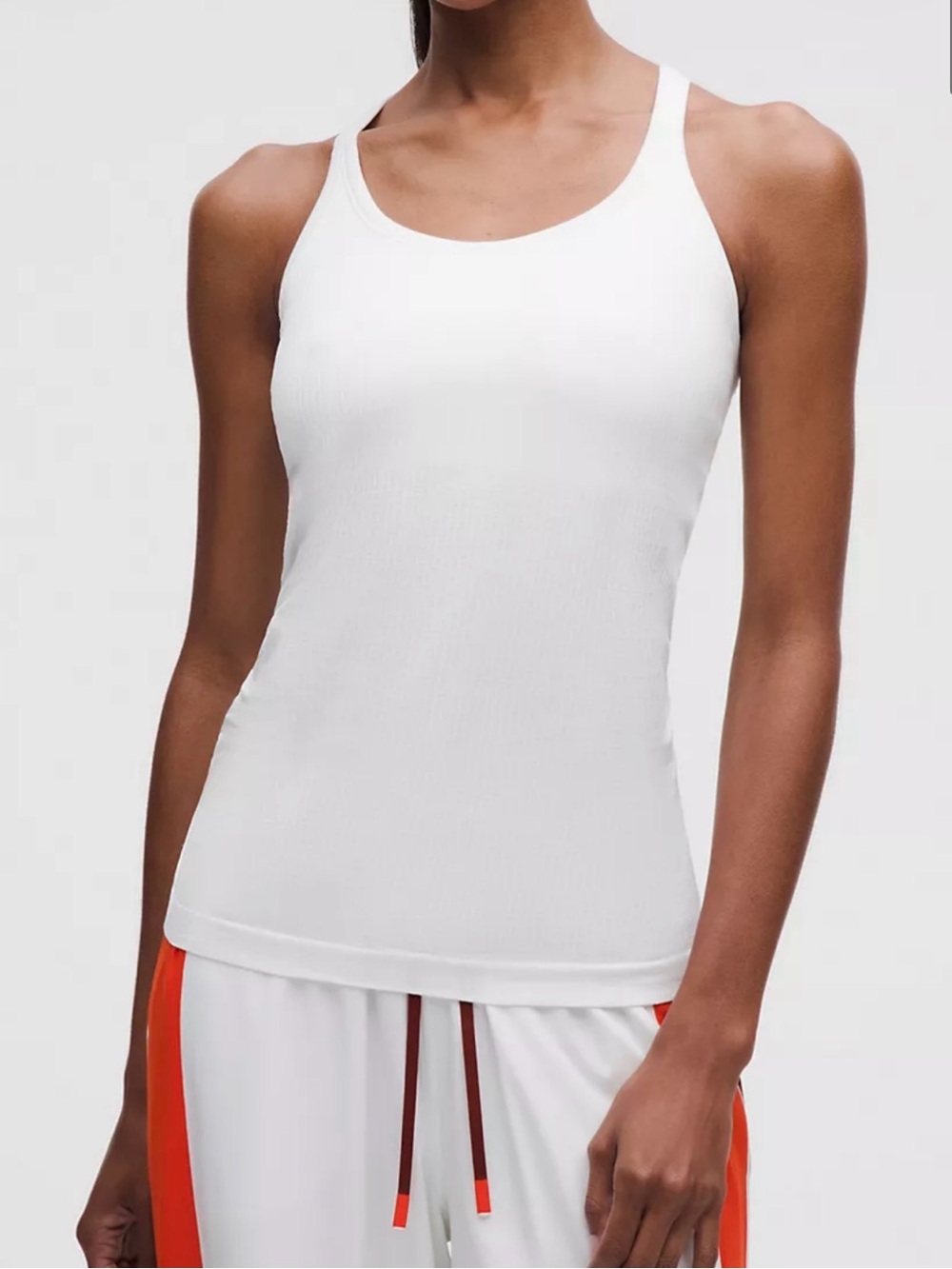 Lululemon Ebb to Street White Racerback Tank Top. NWOT. Size 6.